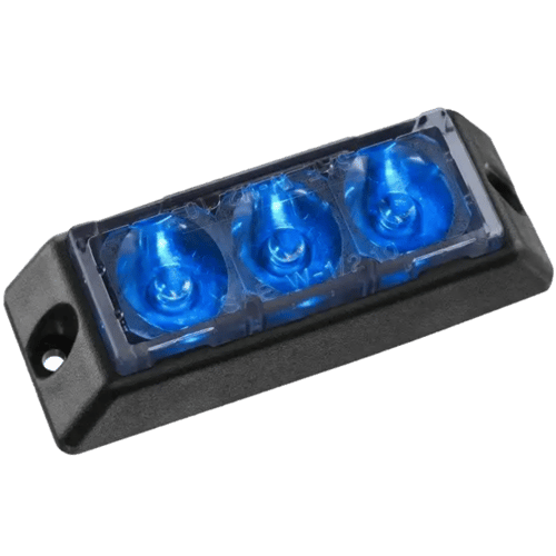 W&G | Flitslamp | Directioneel | 3 LED | Blauw | ECE-R65-CL2